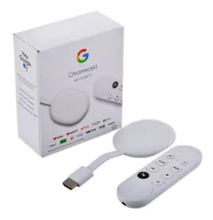 GOOGLE CHROMECAST 4TA GENERACION FHD BLANCO CON CONTROL