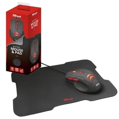 Combo Mouse Gamer 3000dpi + Pad Gaming Trust Ziva - comprar online