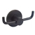 Percha Doble con roceta negra