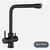 MONOCOMANDO PARA FILTRO DE INOX NEGRA - ONELLI 003