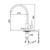 GRIFERÍA P/COCINA EN ACERO INOX. 304 - MALBEC GC101 - comprar online