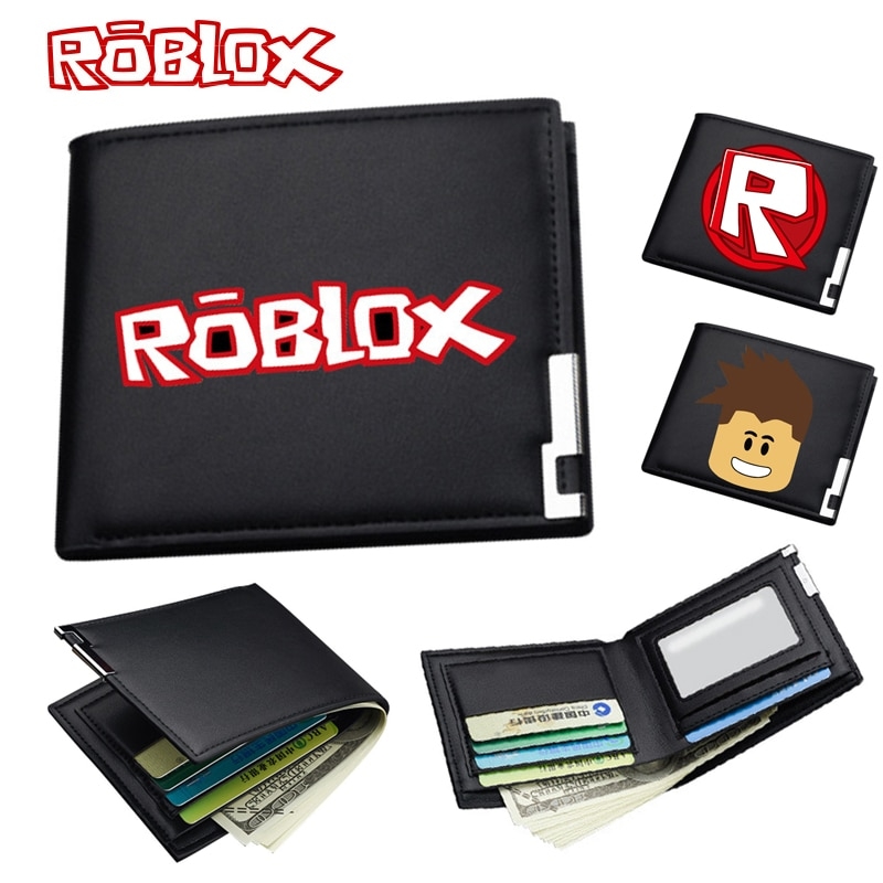 Hot Roblox Xbox Jogo Estudante Unissex Couro Pu Dupla Dobra Carteira De Couro Bolsa De Moda - cartao para roblox