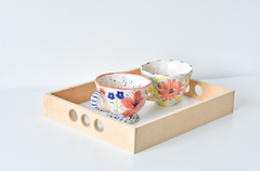 PACK x10 Bandejas MDF Mediana - BASE BLANCA