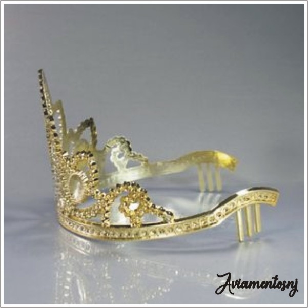 Tiara Coroa Princesa Em Plastico Pacote 1 Unidade