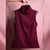 Blusa Gola Botao Vinho