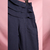 Calça Azul Marinho Babado Pantalona - Cabelegria