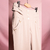 Calça Creme botões Pantalona na internet