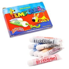 Temperas caja x 10 pomitos.