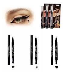 Caja De 24 Delineadores Ojos Tejar Negro Fibra + Sello Tatoo