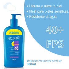 Protector Solar Dermaglos FPS 40 Envase Familiar 380 ml