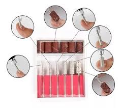 Kit Fresas De Manicuria Repuesto De Torno X 6 + 6 Lijas | MercadoLibre