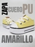 Zapatillas caña baja CUERO PU #Amarillas