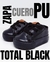 ZAPATILLA CAÑA BAJA CUERO PU #TotalBlack