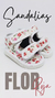 Sandalias No Caminantes #FlorRoja