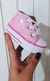 Botita Cuero PU #GlitterEspejoRosa