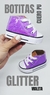 Botita cuero pu #GlitterEspejoVioleta
