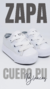 ZAPATILLAS CAÑA BAJA CUERO PU #Blanca