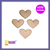 Corazones 4cmx100unid