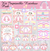 KIT IMPRIMIBLE Y EDITABLE CANDY BAR "ARCOIRIS ROSA"