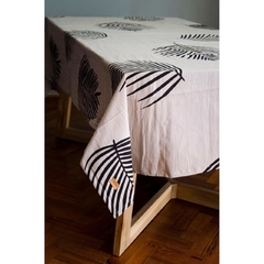 Mantel Tussor [Gris/Aguaribay Negro]
