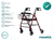 Andador Ortopédico Plegable C/ruedas Frenos Asiento Canasto - comprar online