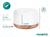 Difusor Humidificador Led Aromatizante Bamboo 300ml - Syemed