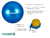 Pelota De Yoga 75 cm con inflador - Syemed