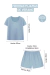 Pijama Remera Dama Modal - comprar online