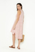 Vestido Origami Listras Listrado Goiaba - comprar online