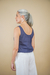 Cropped Amarração Cambraia Marinho - comprar online