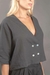 Camisa Cropped Transpassada PRETO - comprar online