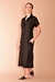 Chemise Clássico Linho PRETO CL009B