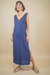Vestido Reto Linho Marinho