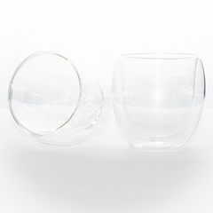 Jogo de copos de vidro parede dupla 240 ml 2pc
