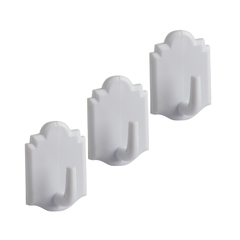 803 - Percha auto-adhesiva x3. Bulto x12 unidades.
