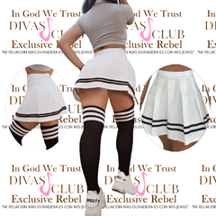 Pollera mujer Skirt Tableada Divas Club Jeans