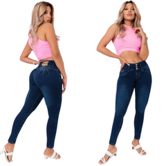 Pantalón Jeans Mujer Tiro Alto Levanta Cola Calce Perfecto - comprar online