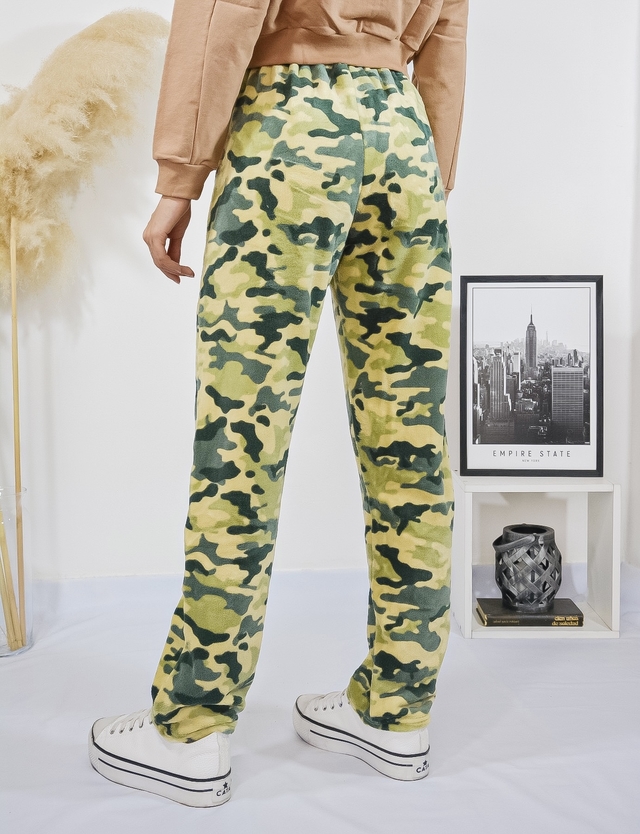 Pantalón Pijama Polar Soft Camuflado - scmayorista