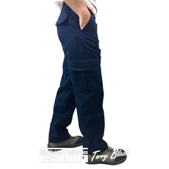 pantalón cargo de gabardina de 6 oz