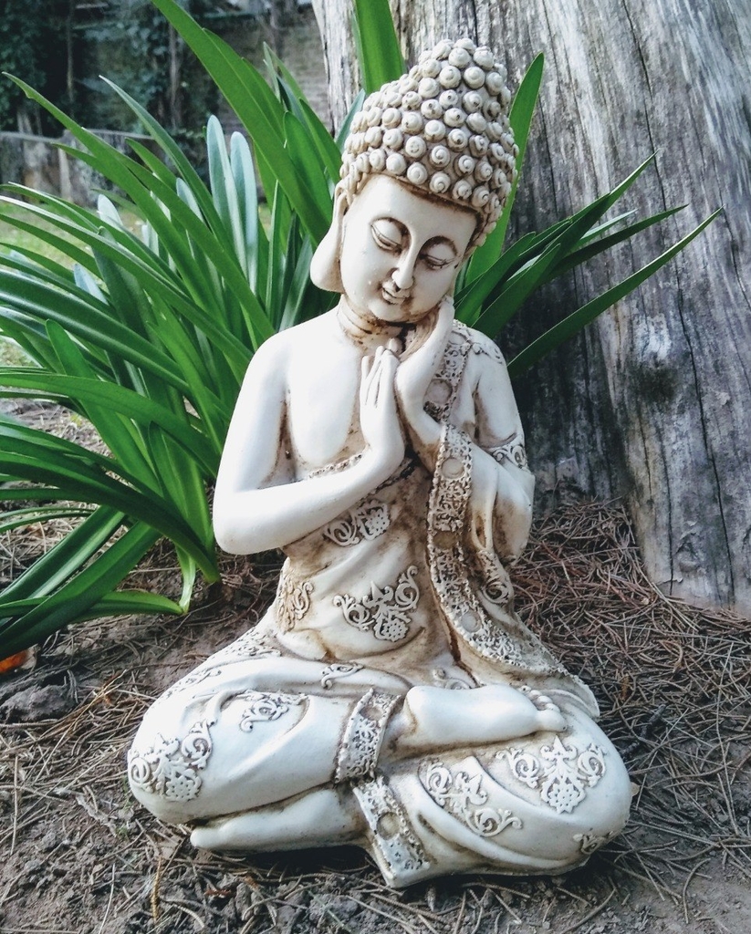 Vislumbrar Depender de Mucho Buda De Resina Apto Exterior Jardin Decoracion Estatua Adorn