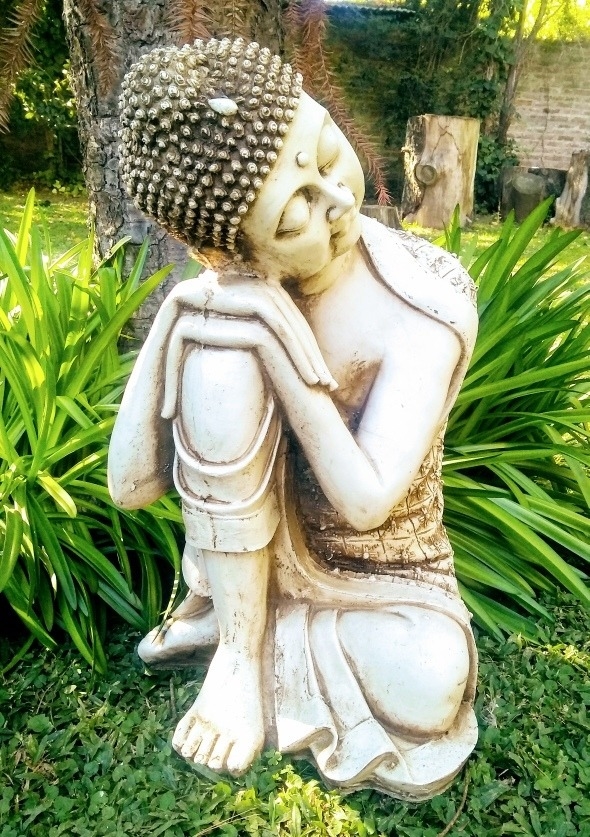 Buda Grande Estatua De Resina Para Jardin So ador Dormido Decoracion