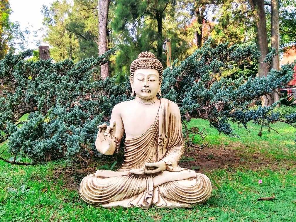 Buda Grande Mudra Karana 72 Cm Estatua De Jardin Apto Exterior Decorac