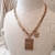 Collar Corazón Rectangular