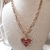 Collar Corazón Perlas