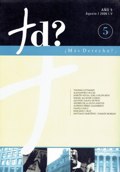 Revista Ciencias Jurídicas:¿Más Derecho? 5 Rúst.