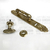 Juego labrado con pomo en bronce - Cod HJ3