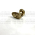 Medio pomo en bronce patinado labrado - Cod: HP4