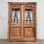 Puerta doble hoja estilo colonial de Pinotea - Cod 5696