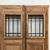 Imagen de Puerta de 2 hojas colonial con reja - Cod: 5706