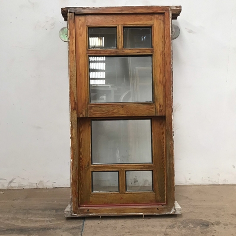 Ventana guillotina con vidrio DVH Pinotea - Cod: 5785
